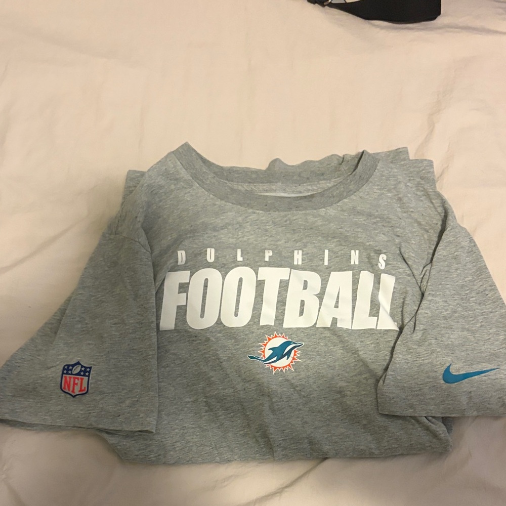 Nike Gray Dolphins Football Long Sleeve Shirt
